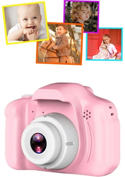 Cadde Outlet Dijital Fotoğraf Makinesi Çocuk Mini 1080P Hd Kamera Selfie Cocukfoto