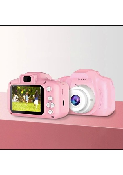 Cadde Outlet Dijital Fotoğraf Makinesi Çocuk Mini 1080P Hd Kamera Selfie Cocukfoto