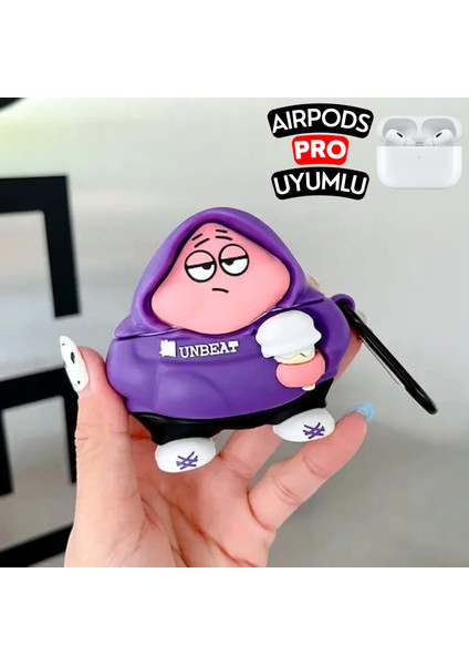 Airpods Pro Uyumlu Hoodie Tasarım Patrick Yıldız Figürlü Sevimli Kopçalı Koruyucu Silikon Kılıf fırsatları