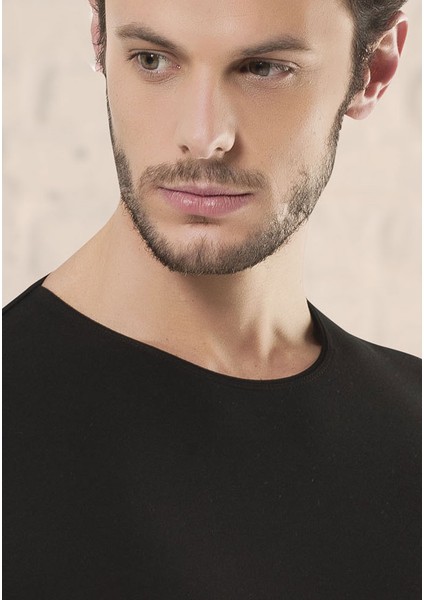 3 Lü Paket Erkek Bisiklet Yaka Lcyralı Kısa Kollu Beyaz T-Shirt EDY704-705B modelleri