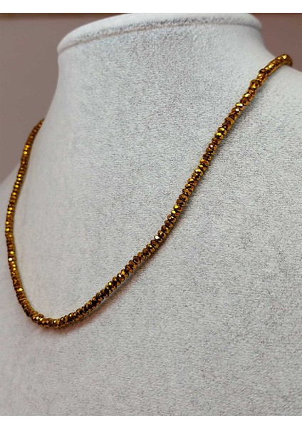 Hematit Taşı Rondela Faset Kesim 3*1.5mm Kolye (Sabit Klipsli) fiyatları