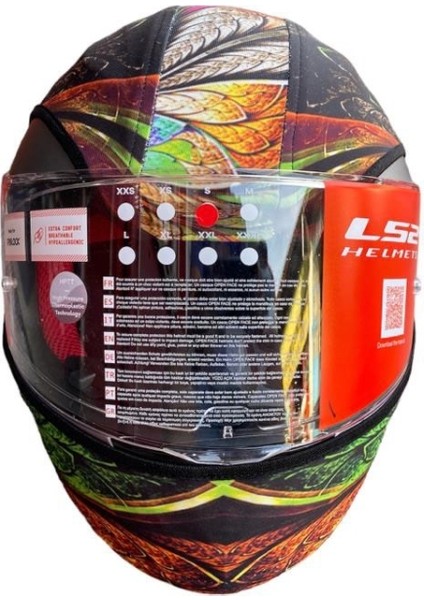 Kask Kılıfı Çiçekli Desen