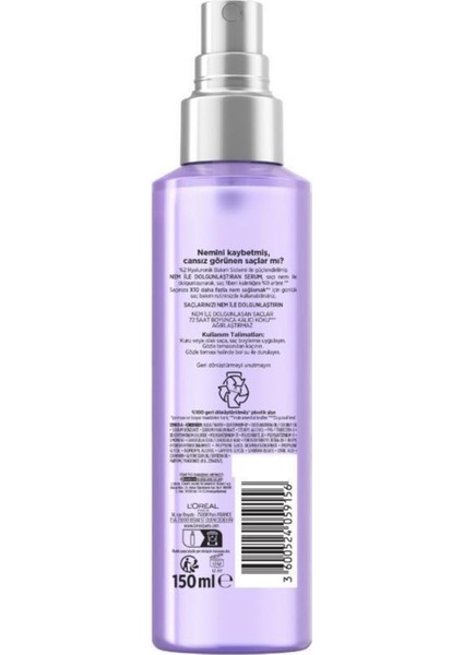 Elseve Hydra Nem ile Dolgunlaştıran Saç Bakım Serumu 150 ml x 2 Adet