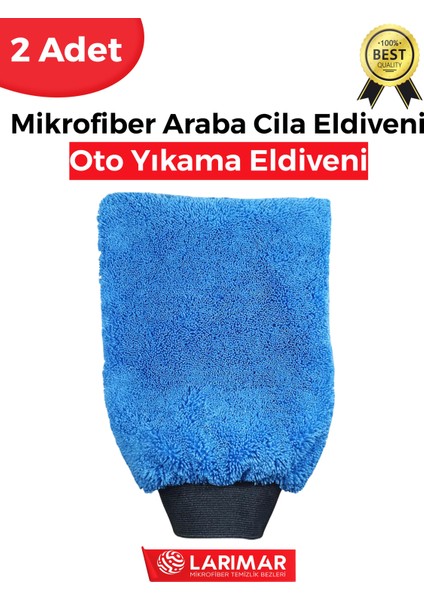 2 Adet Mikrofiber Genel Temizlik Araç Yıkama ve Cila Eldiveni Oto Yıkama Bezi fiyatları