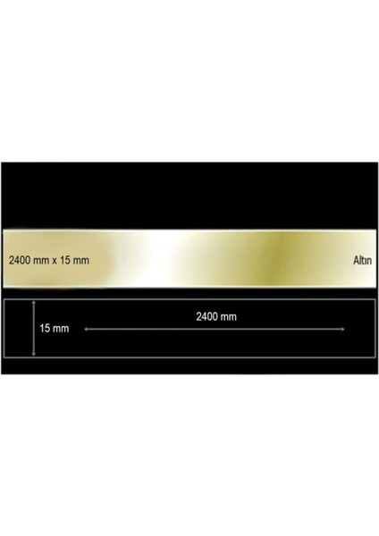 Dekoratif Aynalı Pleksi Şerit Süs Altın 15 Mm X 2400 Mm Mobilya Dolap Süsü 15 MM ŞERİT fiyatları