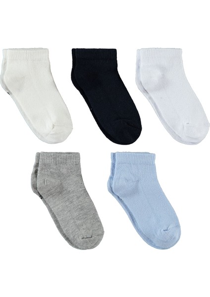 Erkek Çocuk 5'li Patik Çorap 2-12 Yaş Mavi fiyatları