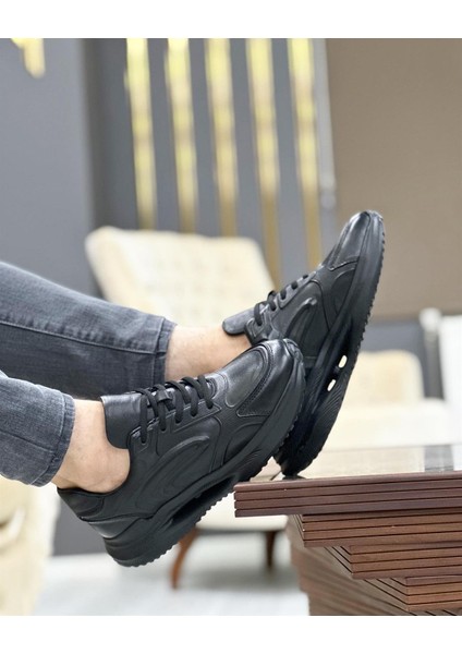 0349 Siyah Sneaker Erkek Ayakkabı