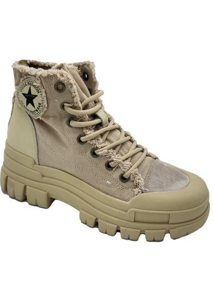 23K373 Bej Kadın Sneaker