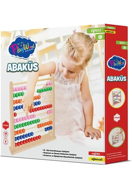 Playwood Kutuda Ahşap Büyük Abaküs Ony 378