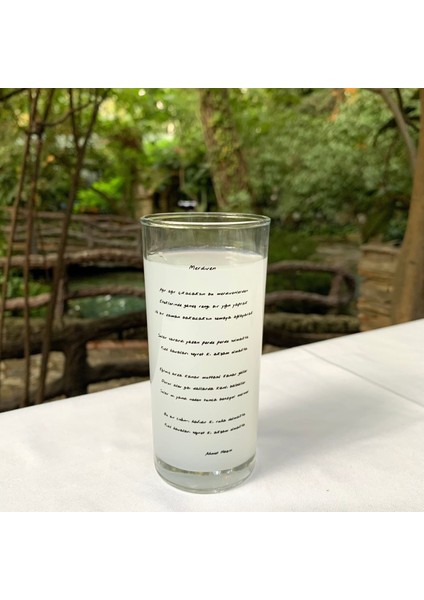 Merdiven Şiir Baskılı Paşabahçe Rakı Kadehi
