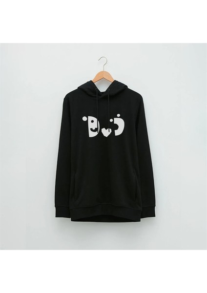 Soyut Şekiller Özel Tasarım Baskılı Hoodie B