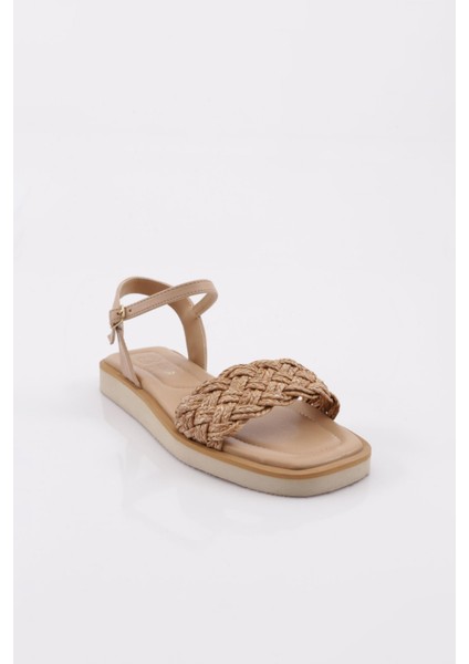 517 Kadin Hasir Örme Detayli Sandalet fiyatları