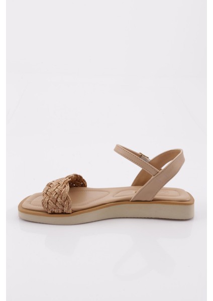 517 Kadin Hasir Örme Detayli Sandalet modelleri