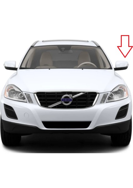 Volvo XC60 Sol Ayna Camı 2009-2013