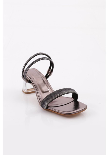 901 Kadin Kare Burun Şeffaf Topuklu Sandalet fiyatları