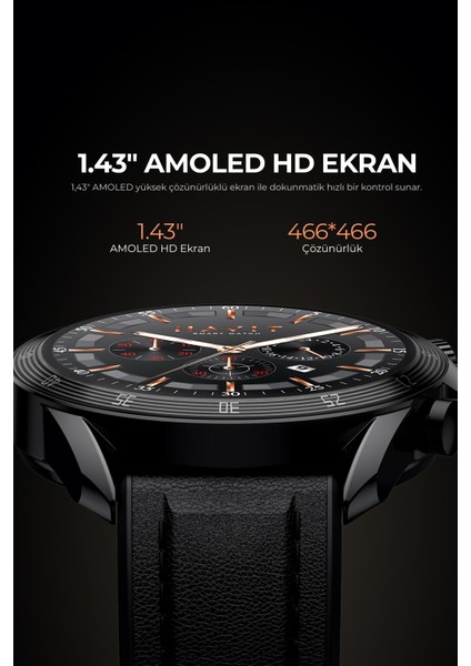 Watch M9030 Pro Amoled Hd 46MM Akıllı Saat - Sesli Telefon Görüşmesi