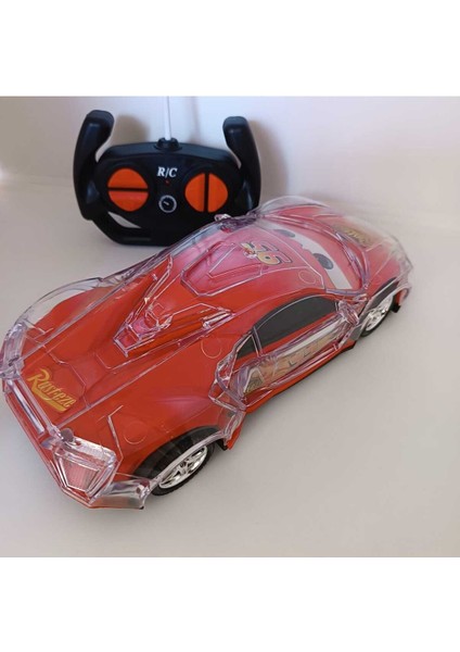 Uzaktan Kumandalı Araba Disko Işıklı Süper Kaplama Şimşek Mcqueen Cars indirimleri