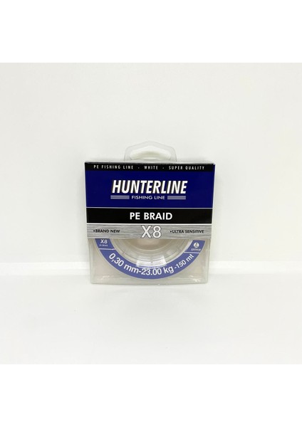 Hunterline Pe Braid X8 0,30MM Ip Misina - 150 mt