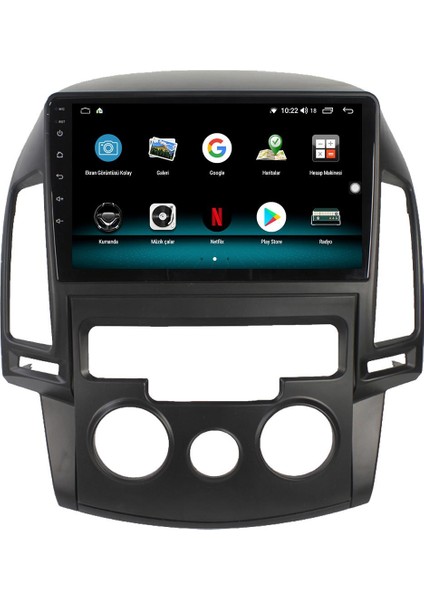 Hyundai I30 Android 13 Multimedya Carplay 4gb RAM+64GB HDD 2008-2011 Navigasyon Ekran