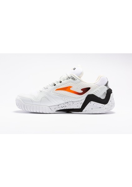 Erkek Tenis Maç Ayakkabı Set Men 2302 White Orange Black TSETW2302AC