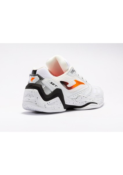 Erkek Tenis Maç Ayakkabı Set Men 2302 White Orange Black TSETW2302AC