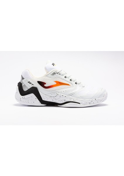 Erkek Tenis Maç Ayakkabı Set Men 2302 White Orange Black TSETW2302AC