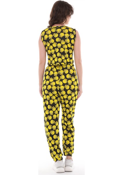Tweety Çizgi Film Karakterli Crop Pantolon Ikili Takım fırsatları
