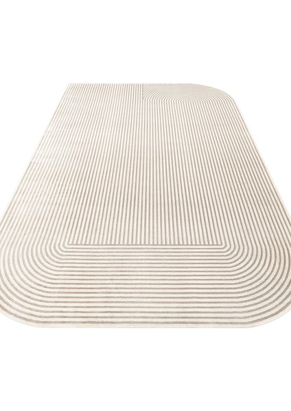 Merano Mrn 03 Cream Grey Modern ve Geometrik Desenli Yumuşak Dokulu Yüksek Kaliteli Özel Tasarım Halı fırsatları