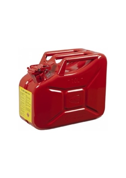 Metal Yakıt Bidonu 10 Lt. Kırmızı