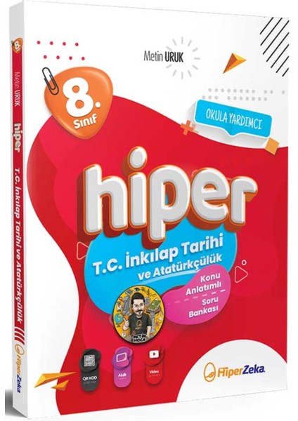 Hiper Zeka Yayınları 8. Sınıf Inkılap Tarihi ve Atatürkçülük Soru Bankası.