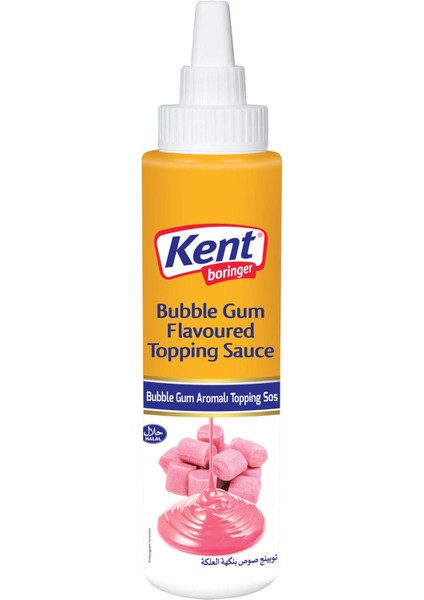 Kent Boringer  Bubble Gum Topping Sos (Silindir Ambalaj) 300 gr