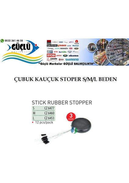 Boilie Stoper Kauçuk L Beden