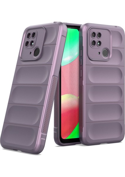 Redmi 10C / Poco C40 Uyumlu Kılıf Mat Leke Yapmaz Elden Kaydırmaz Içi Kadife Kamera Korumalı Silikon