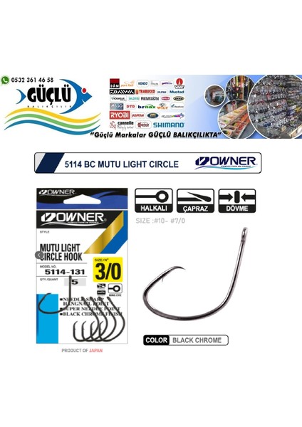 5114 Mutu Light Bc Olta Iğnesi No:1