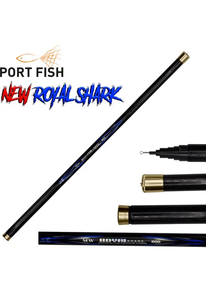 Karbon Göl Kamışı Royal Shark 6 Metre 10-30GR