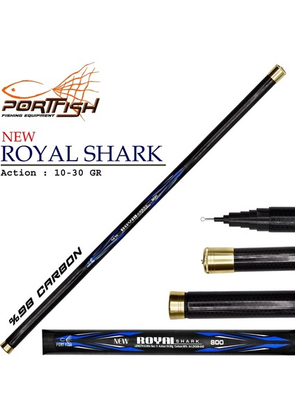 Karbon Göl Kamışı Royal Shark 6 Metre 10-30GR
