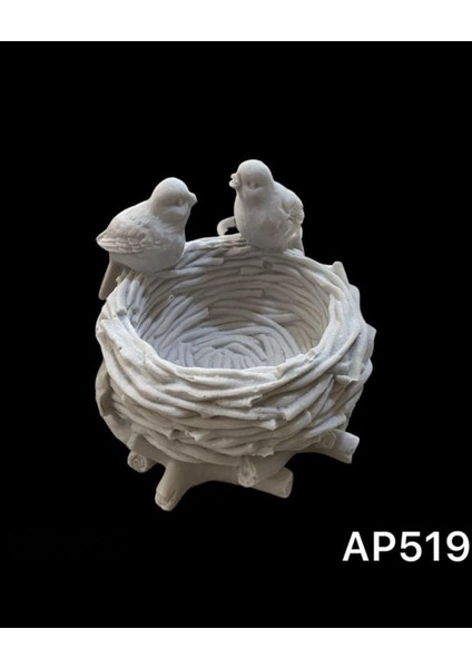 Polyester Kuşlu Kase 16X12,5CM AP0519