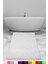 Elite Krem 120X180 cm Büyük Ebat Pufidik Banyo Halısı Köşeli Peluş Kaymaz Banyo Paspası 2