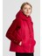 Kadın Kapüşonlu Kısa Kapitone Yelek Kırmızı 4