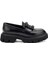 Kadın Oxford/Ayakkabı 85L2 Frau Seta Chunky Mocassin Nero 1