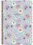 s Keskin A4 80 Yp.kar. Karton Kp.spr.çiçek Defter 3