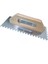 Ahşap Saplı Seramik Malası 30 cm 8x8 Kare Diş 2