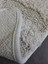 Yaprak Krem Doğal Pamuklu Banyo Paspası 100X100 cm Tek Parça Tufting Dokuma Paspas 4