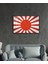 Eski Japon Bayrağı Cam Tablo Old Japanese Flag 2
