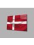 Danimarka Bayrağı Cam Tablo Denmark Flag 1