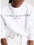 Bisiklet Yaka Baskılı Beyaz Kadın Sweatshırt WW0WW39791YCF002 3