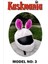 Kask Kılıfı Peluş She Rabbit Kaskmania 2