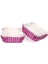 Muffin Cupcake Kek Kalıbı Kapsülü Mor Renk Beyaz Puantiyeli Özel Pet Kapsül 25 1