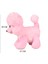 Havlayan Poodle Kaniş Peluş Oyuncak 30 cm Pembe 2