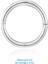 6 mm Silver Cerrahi Çelik Düz Halka Tragus Piercing Helix Kıkırdak Rook Daith 2